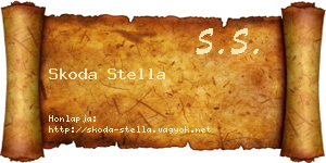 Skoda Stella névjegykártya